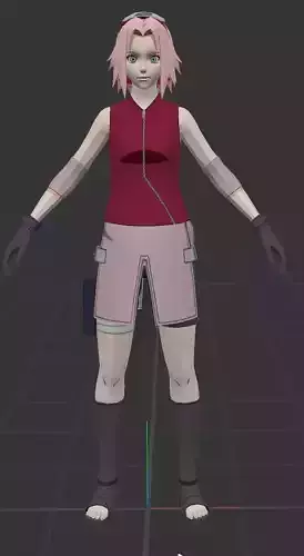 Sakura 3d model