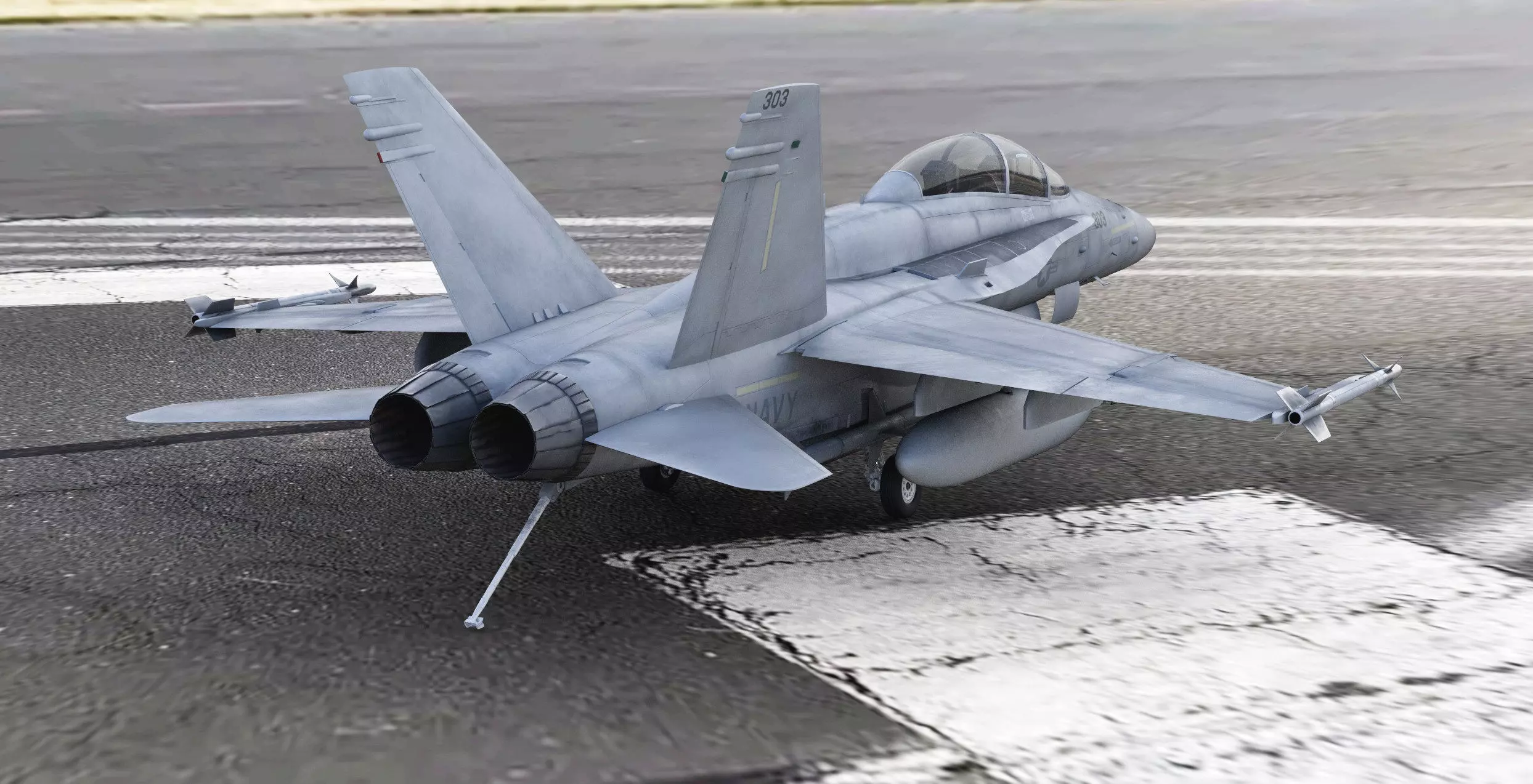 McDonnell Douglas FA-18D Hornet Tandem Seat 3D model_3