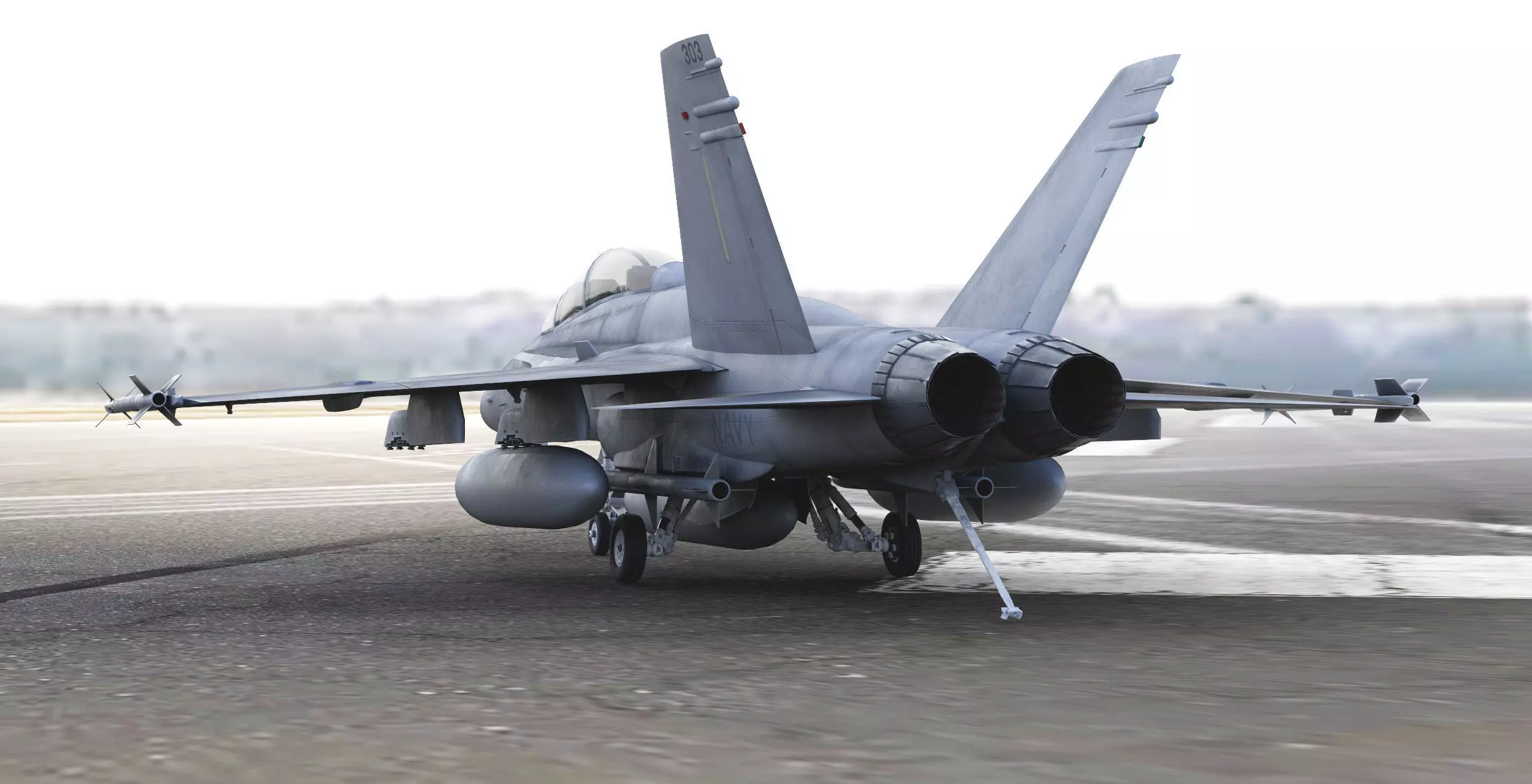 McDonnell Douglas FA-18D Hornet Tandem Seat 3D model_2