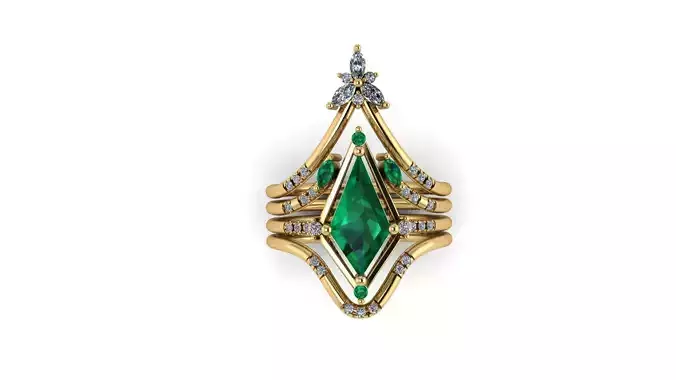 Engagement Emerald Ring