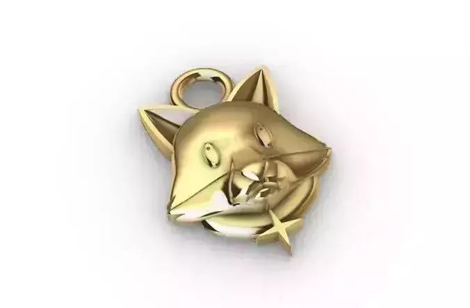 Fox Keyboard Icon Pendant