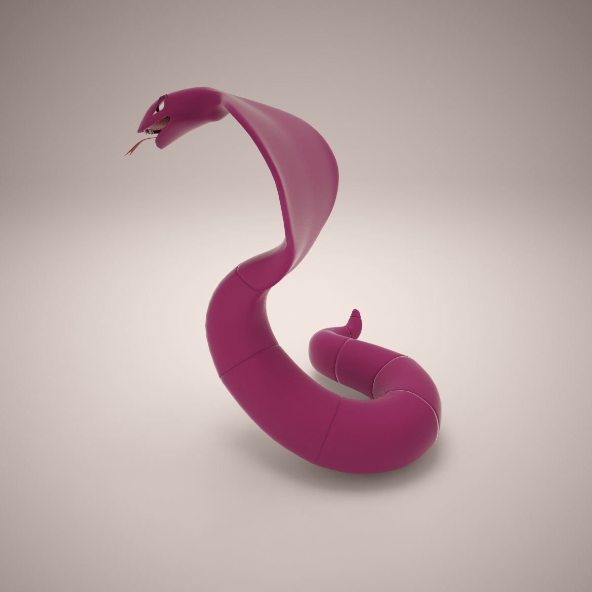 Arbok Pokemon Beta 3D model_3