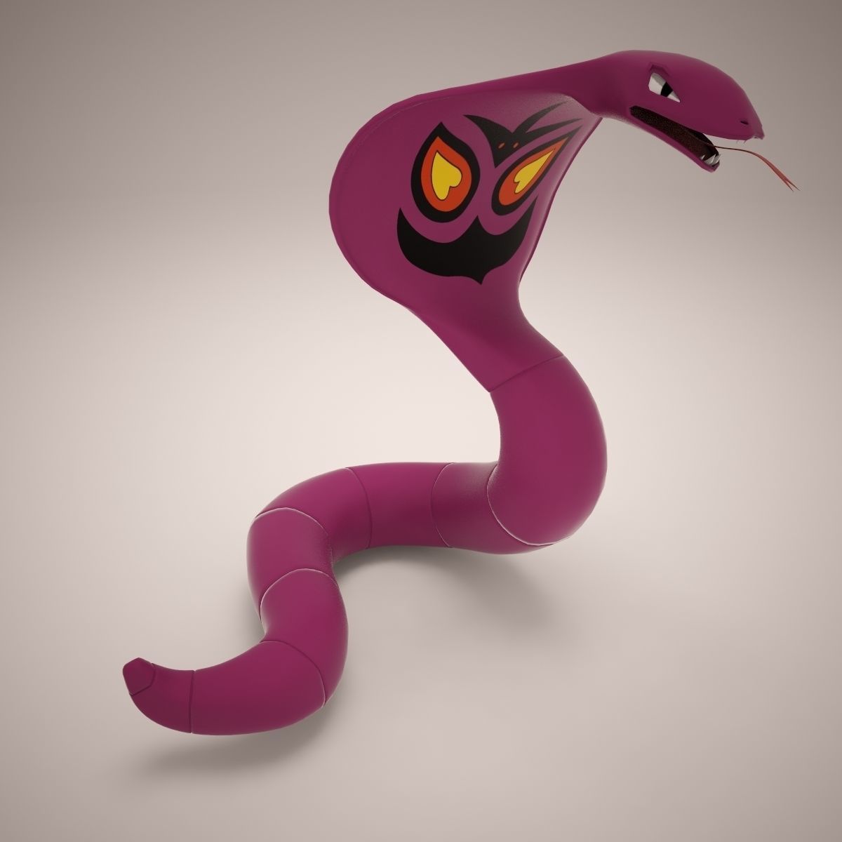 Arbok Pokemon Beta 3D model_2