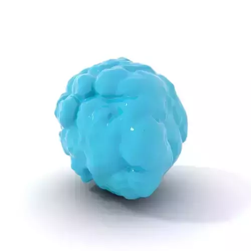 Turquoise Organic Blob model pack Low-poly 3D model