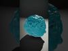 Turquoise Organic Blob model pack Low-poly 3D model_2
