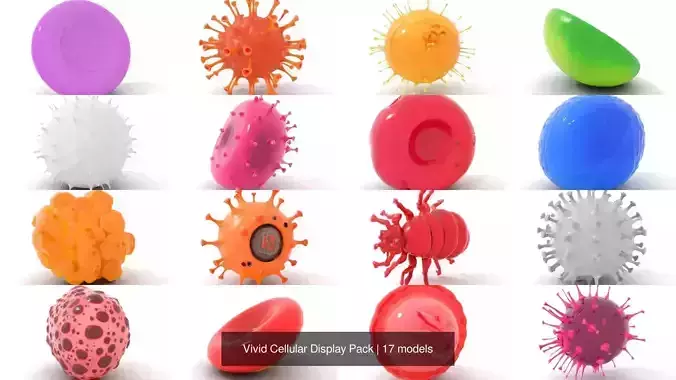 Vivid Cellular Display Pack 3D Model Collection