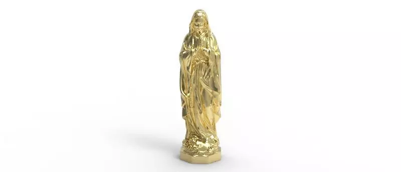Realistic Our Lady of Lourdes Sculptures 3D print model