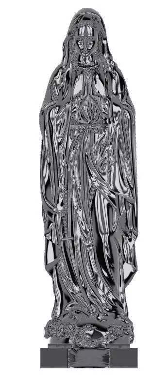 Realistic Santa Claus 3D print model_6