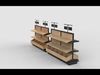 wooden shelves 3D model_1