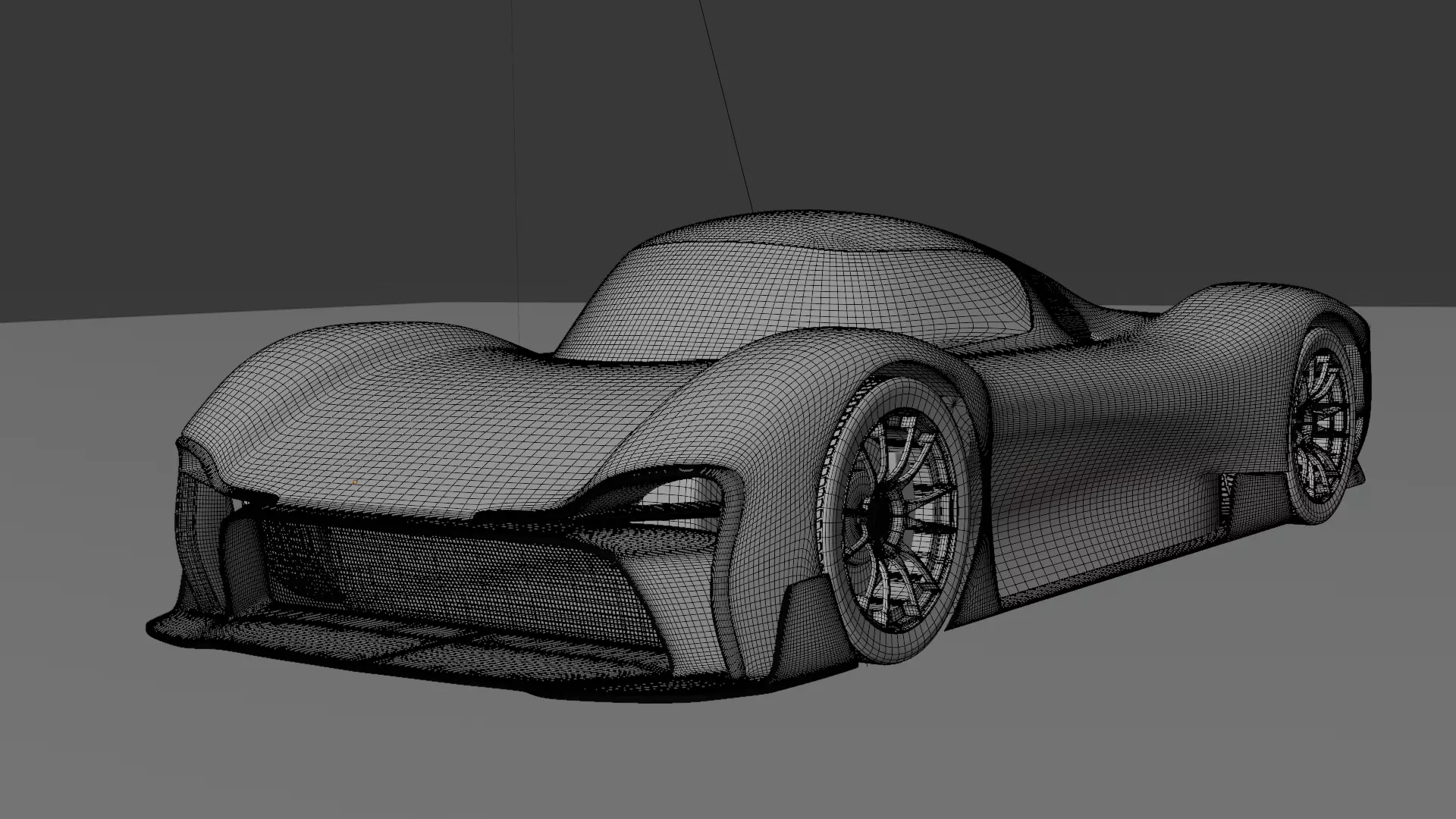 Futuristic Hypercar 3D model_6
