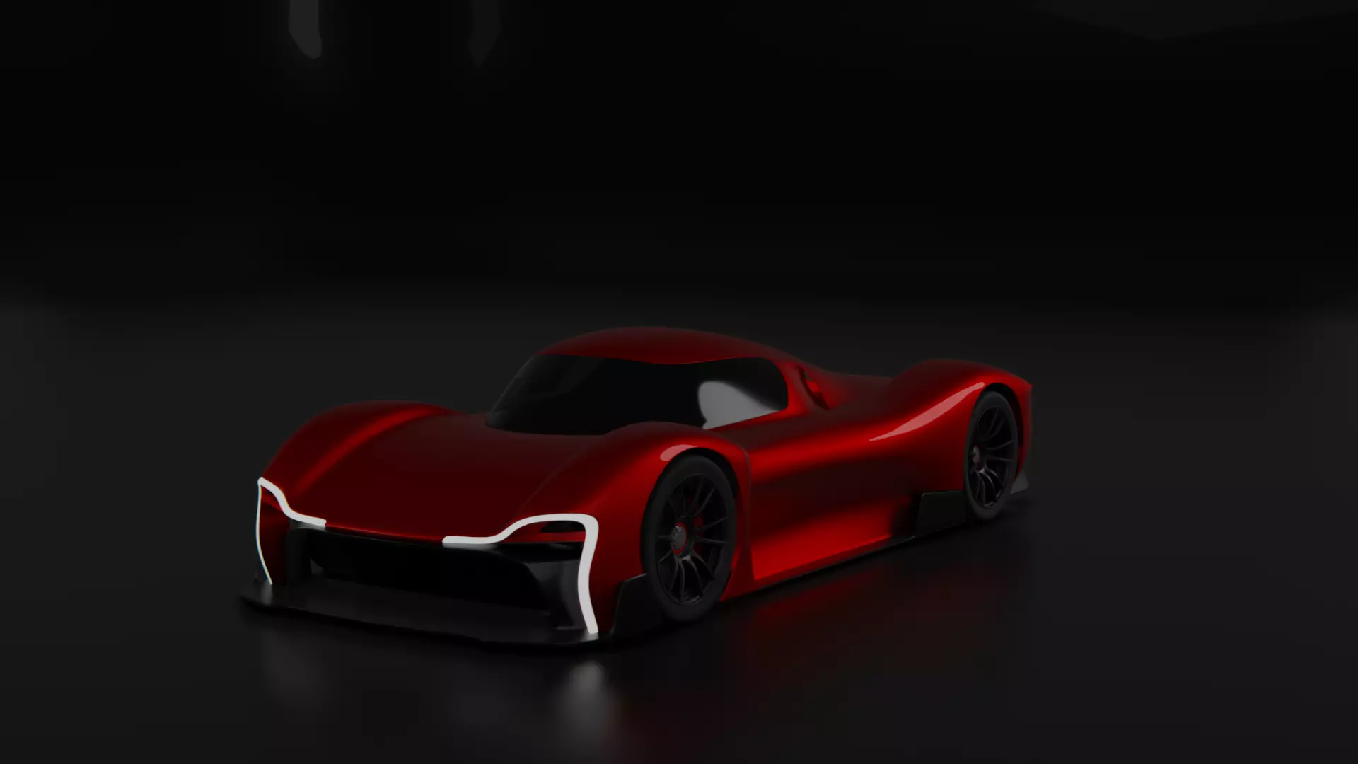 Futuristic Hypercar 3D model_0
