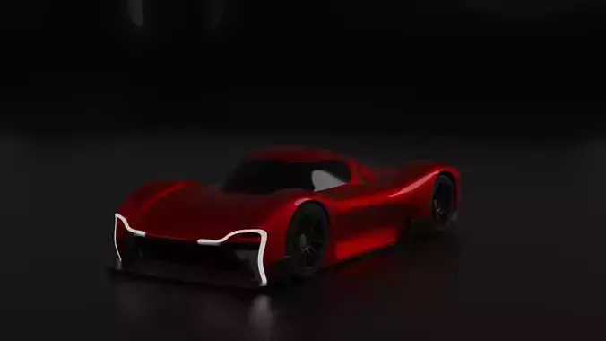 Futuristic Hypercar