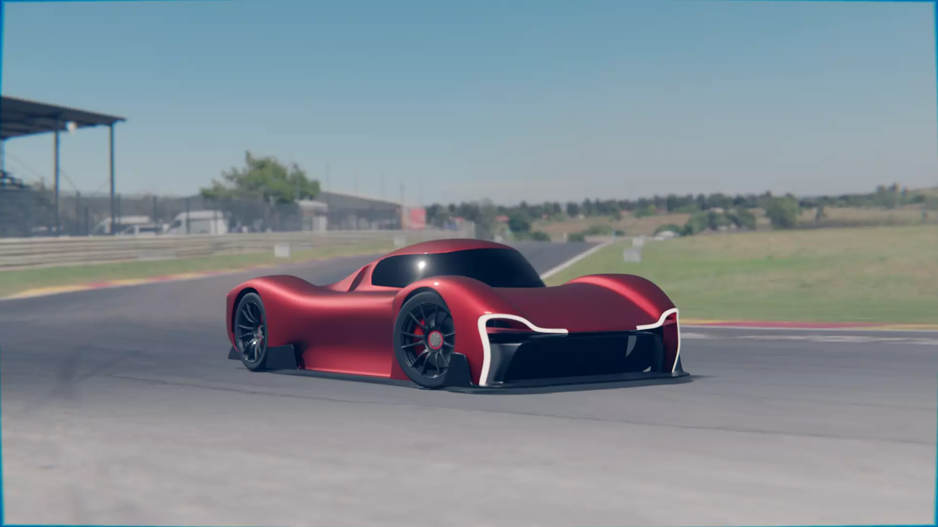 Futuristic Hypercar 3D model_5