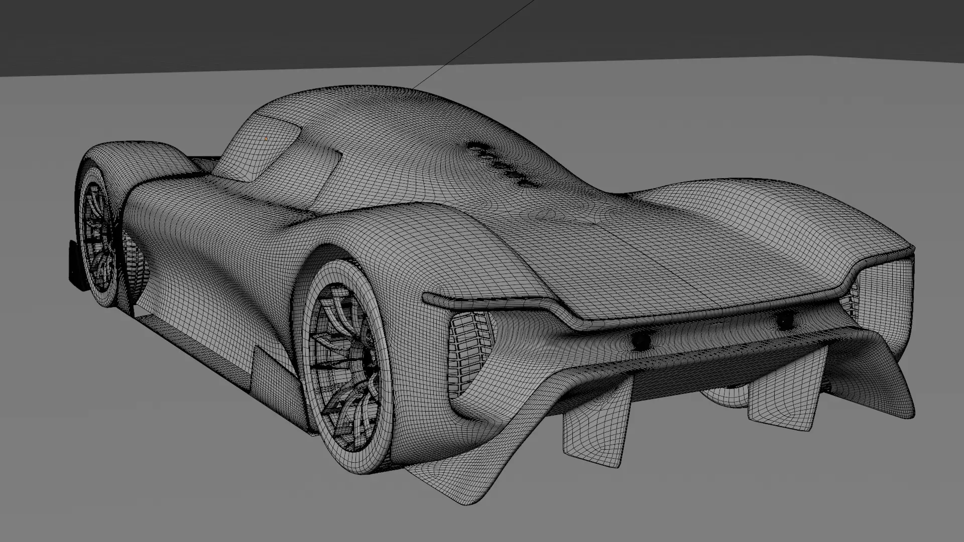 Futuristic Hypercar 3D model_8