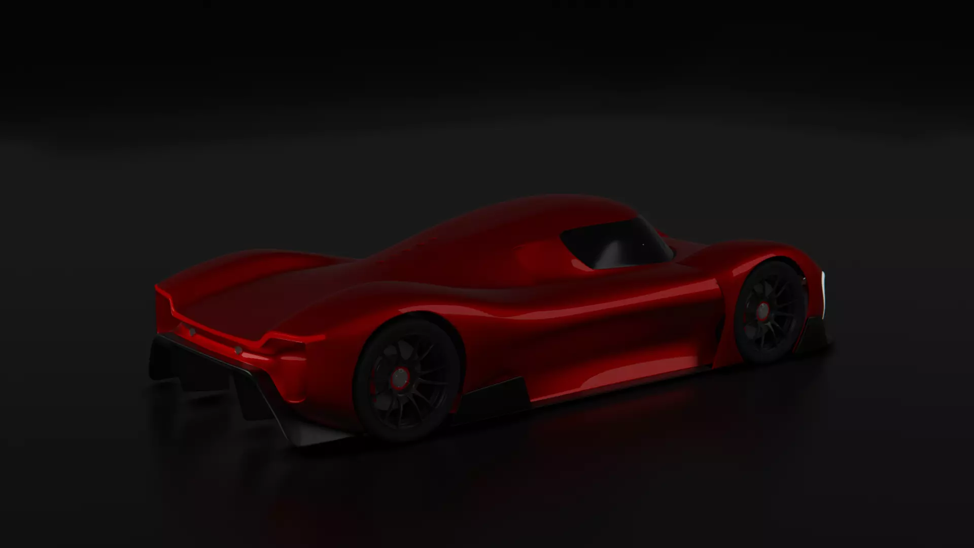 Futuristic Hypercar 3D model_4
