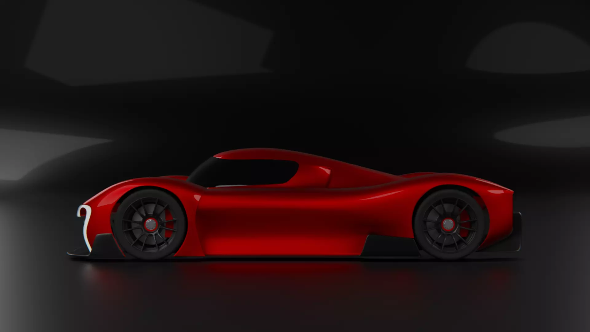 Futuristic Hypercar 3D model_2