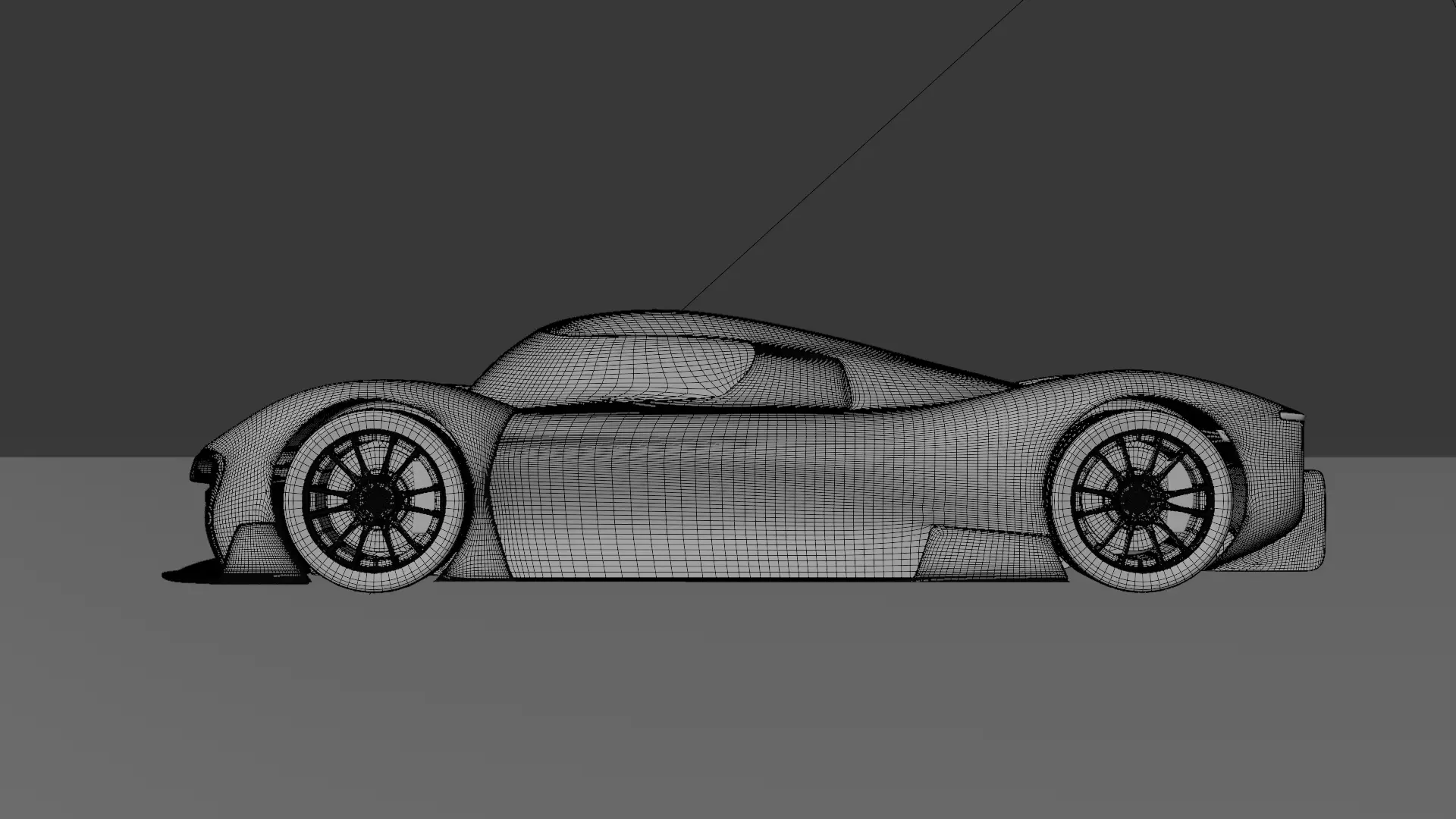 Futuristic Hypercar 3D model_7