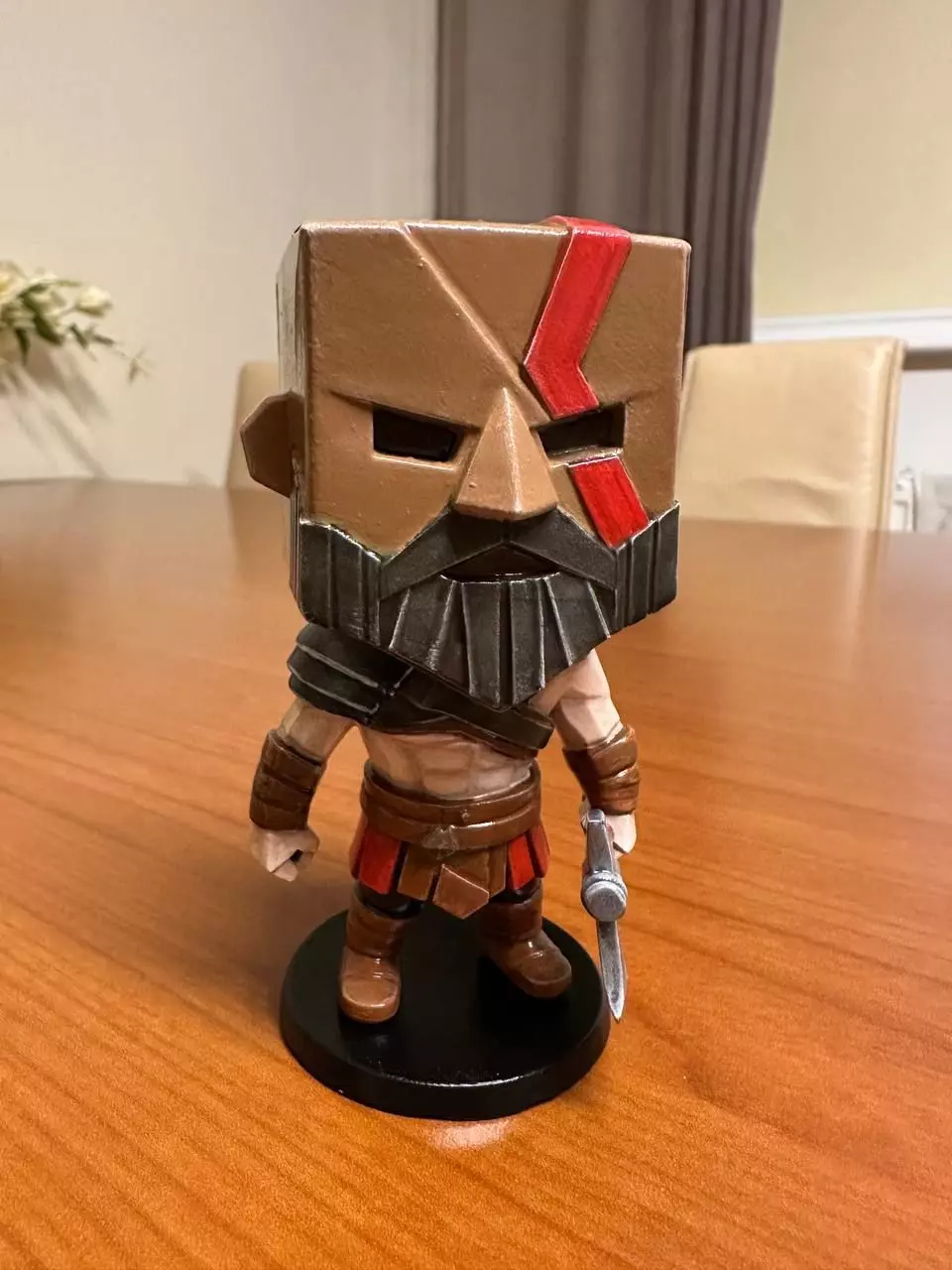 Kratos God of Box God of War Fanart STL 3D Print Model Figurine 3D print model_2