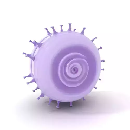 Lavender Spiral Disk model pack Low-poly 3D model