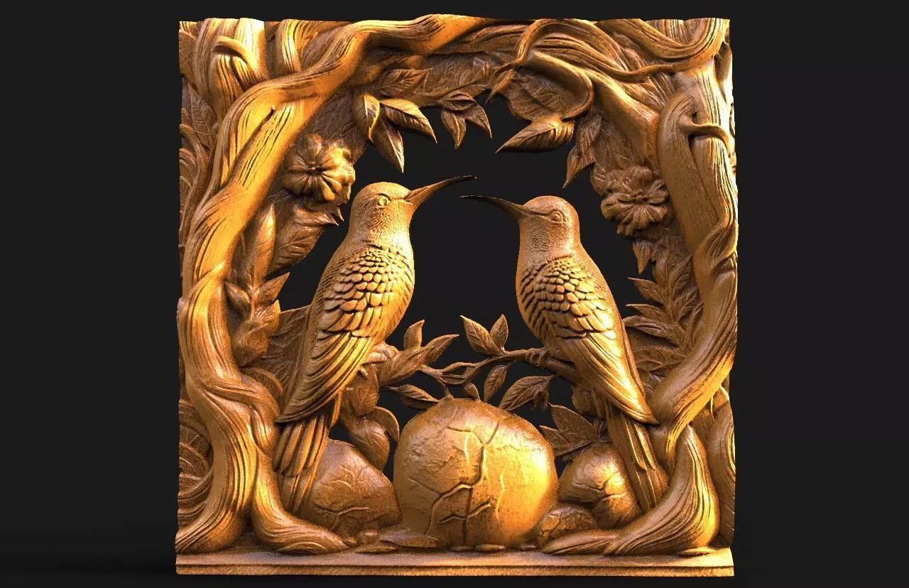 Hummingbirds CNC 3D print model