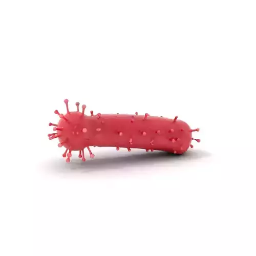 Red Spiky Virus model pack Low-poly 3D model