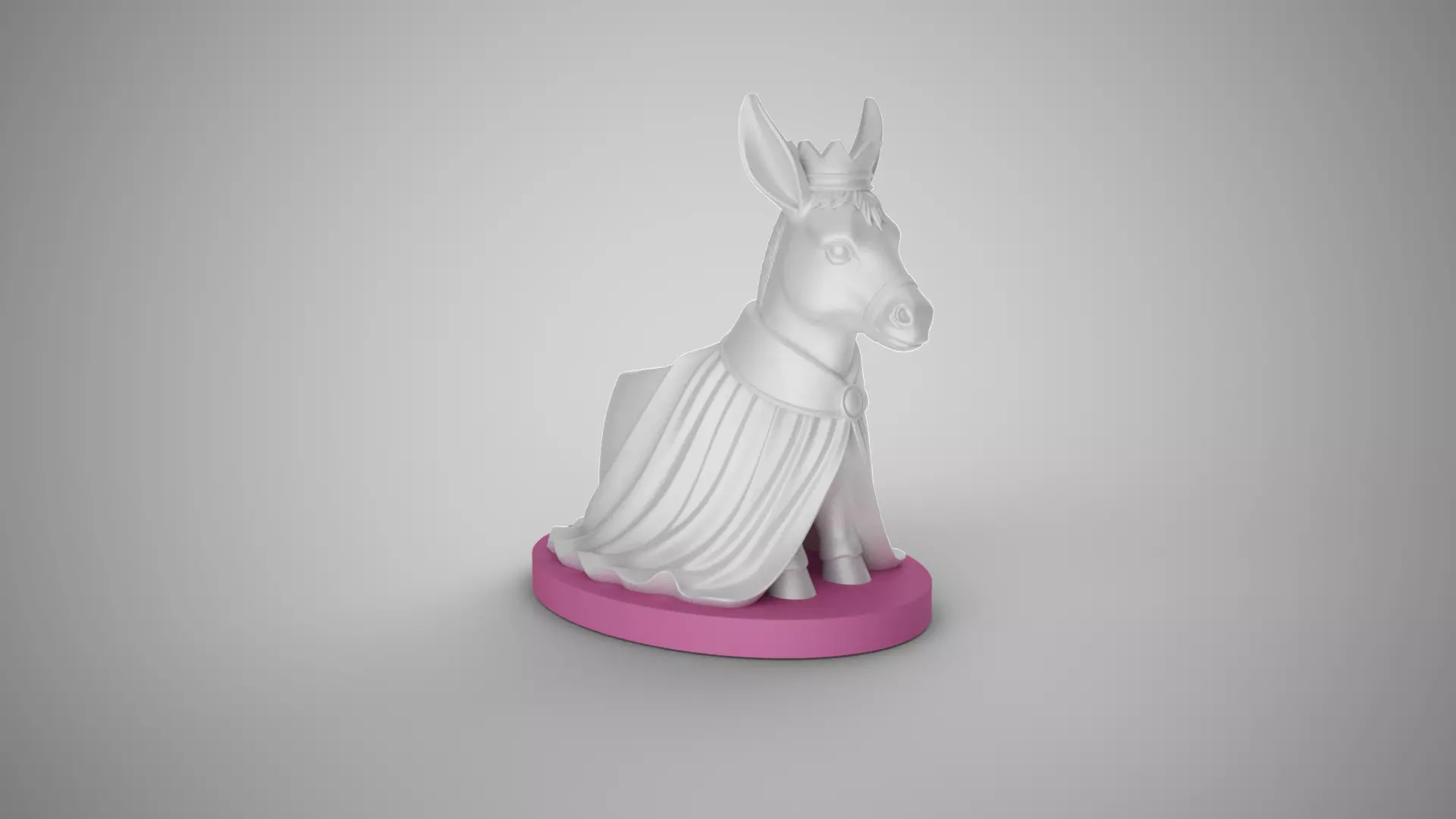 Noble Donkey Pen Holder 3D print model_5