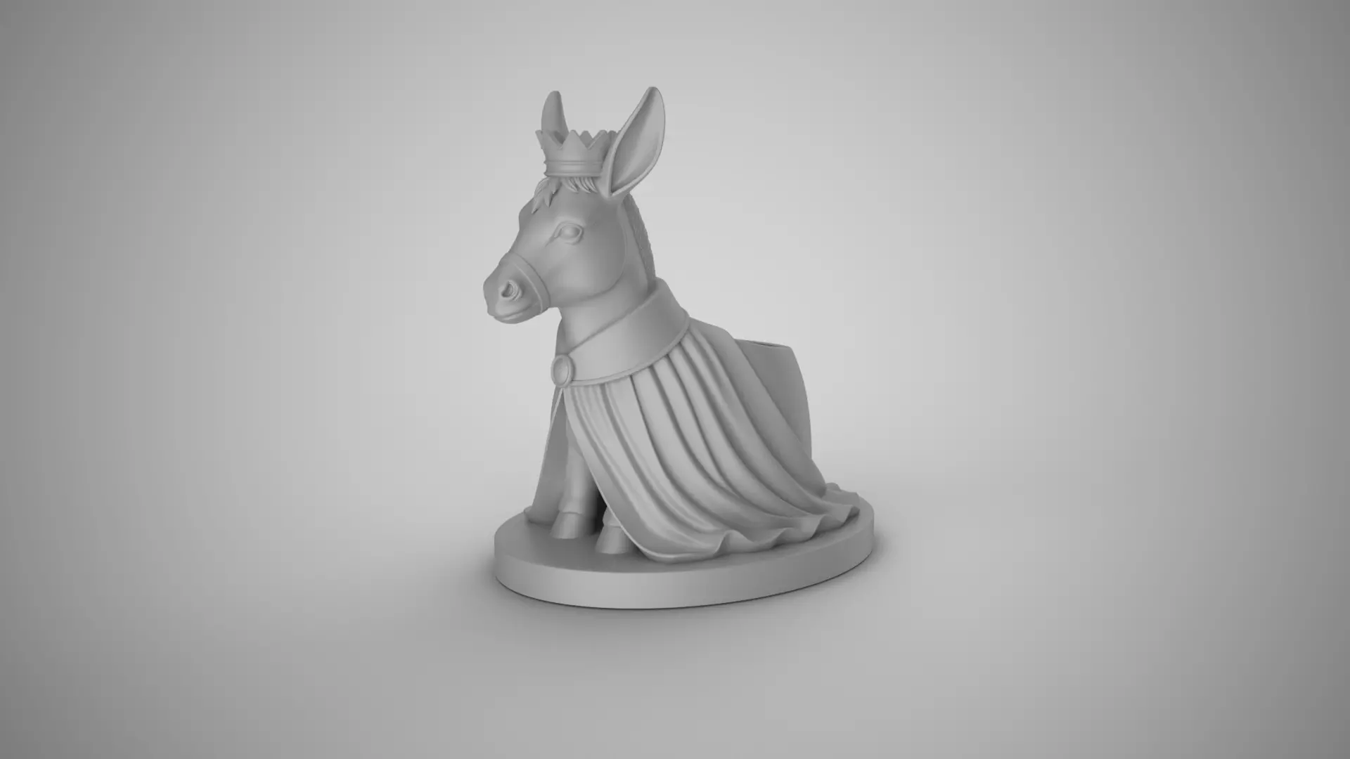 Noble Donkey Pen Holder 3D print model_2