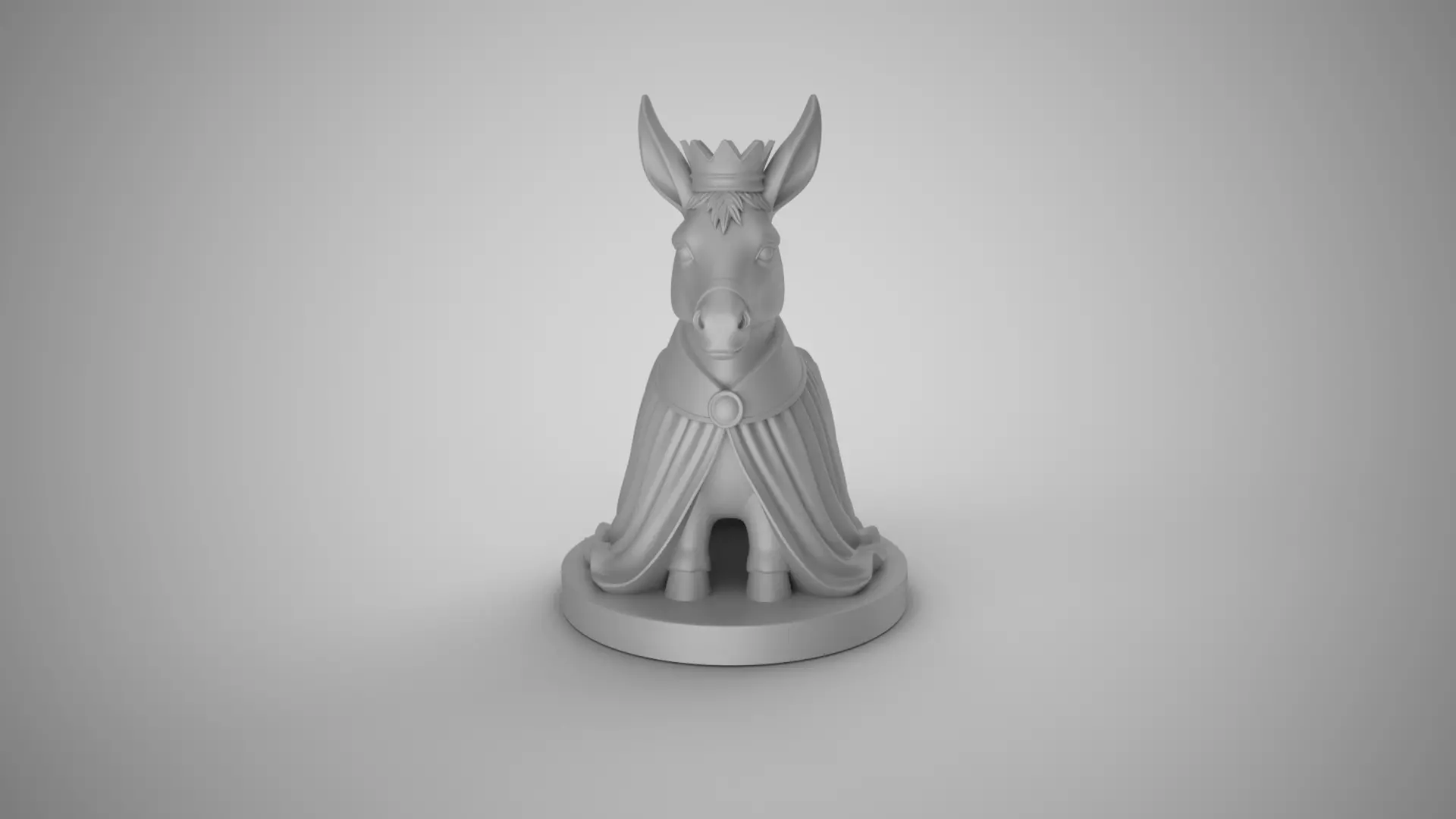 Noble Donkey Pen Holder 3D print model_3