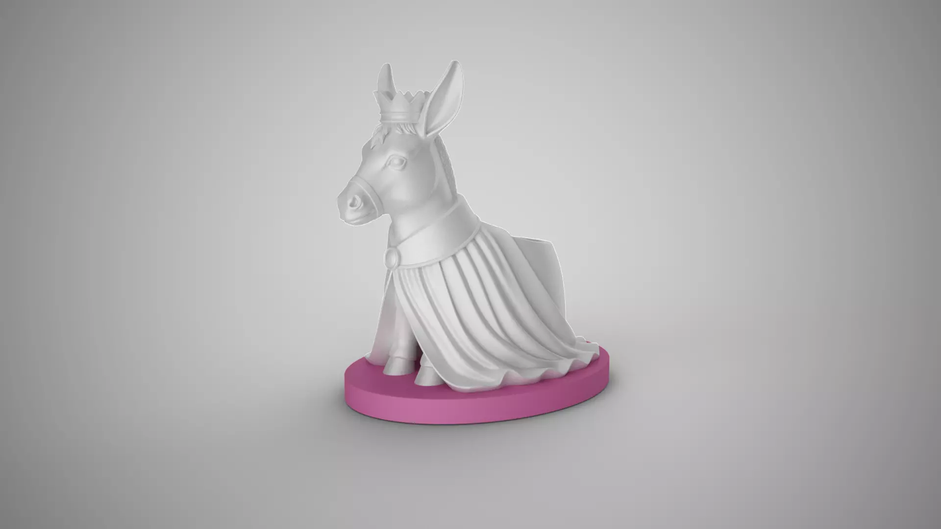 Noble Donkey Pen Holder 3D print model_0