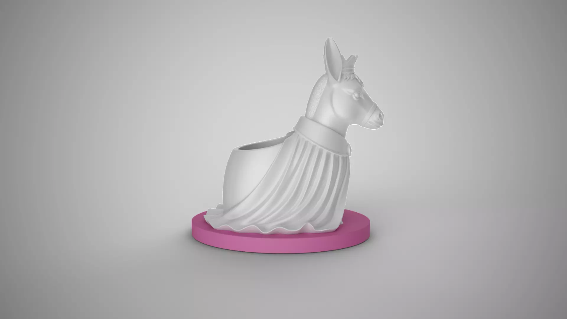Noble Donkey Pen Holder 3D print model_6