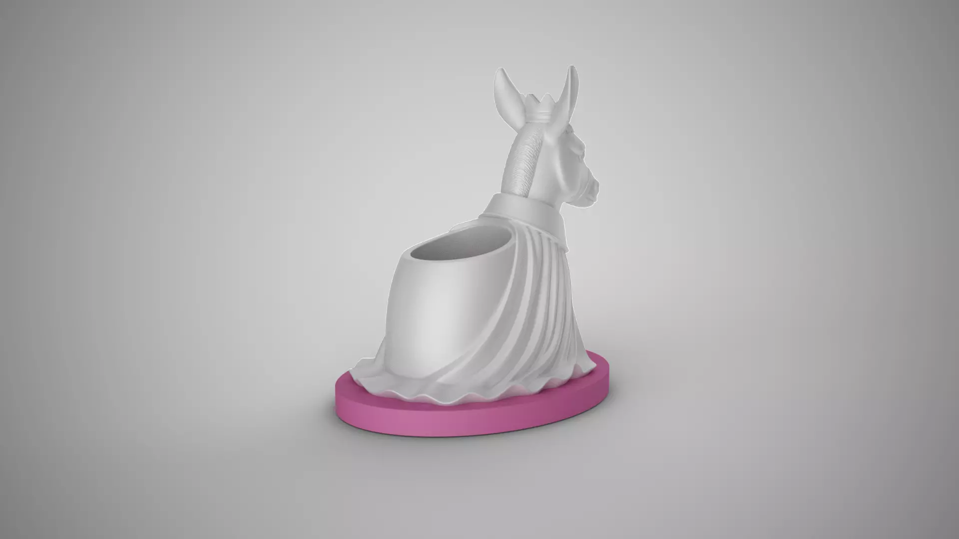 Noble Donkey Pen Holder 3D print model_7