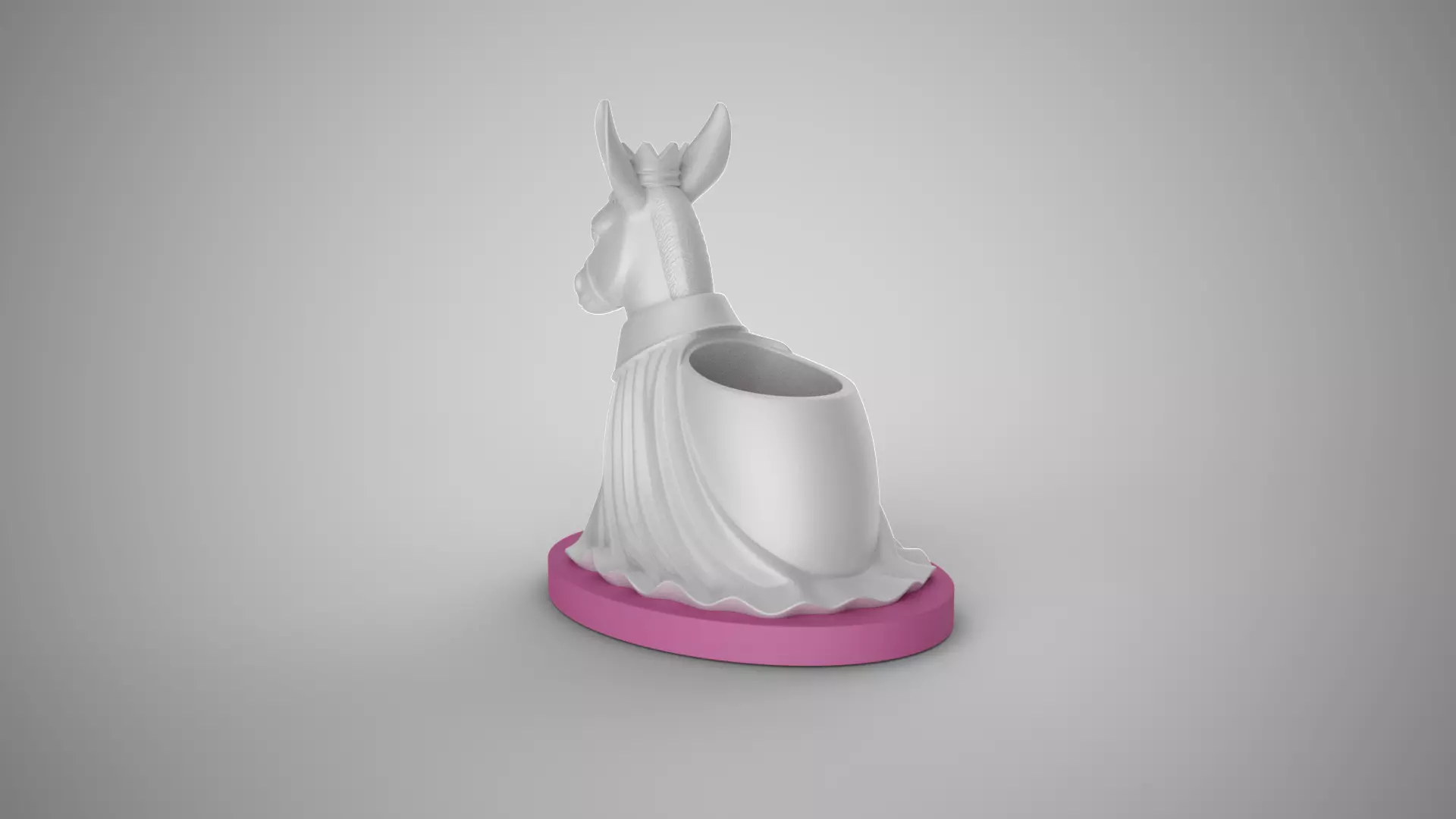 Noble Donkey Pen Holder 3D print model_9