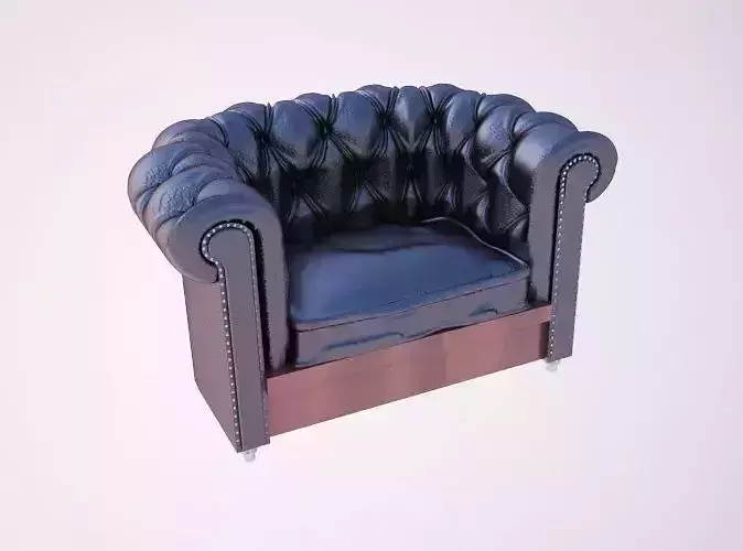 Leather Sofa Free 3D model