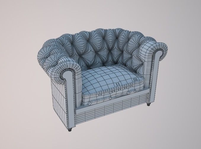 Leather Sofa Free 3D model_1