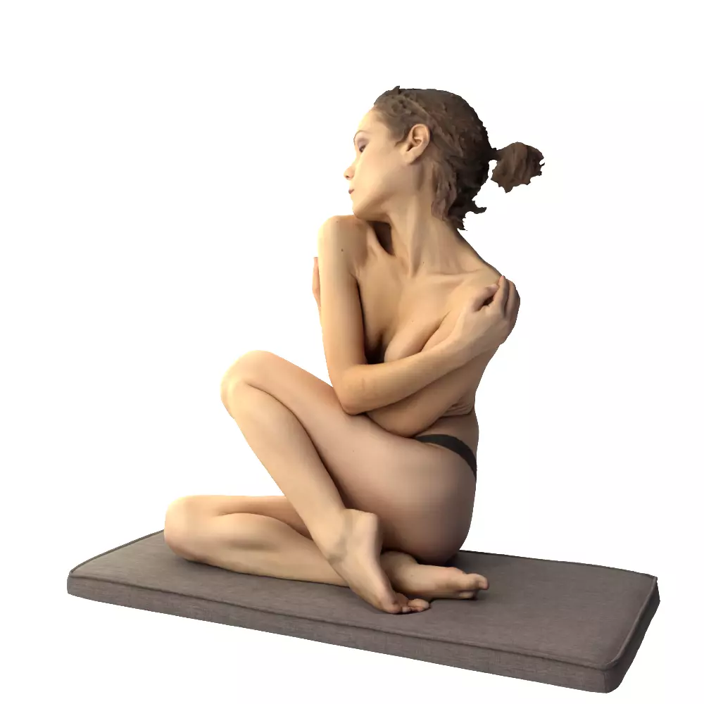 Female Scan Sylph Artistic Pose 02 3D model_1