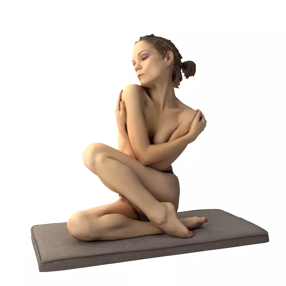 Female Scan Sylph Artistic Pose 02 3D model_9