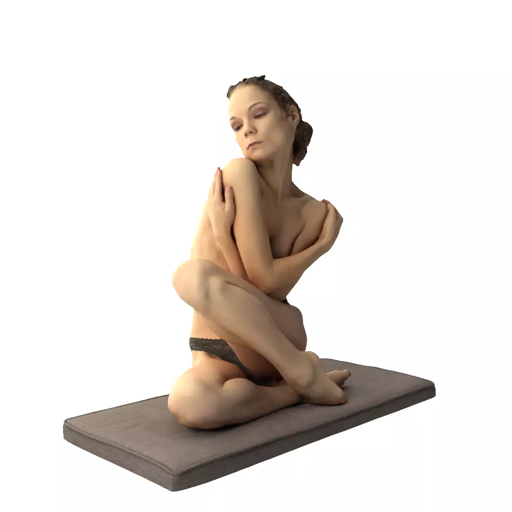 Female Scan Sylph Artistic Pose 02 3D model_8