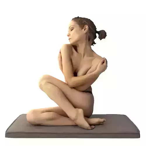 Female Scan Sylph Artistic Pose 02 3D model Female Scan Sylph Artistic Pose 02 3D model