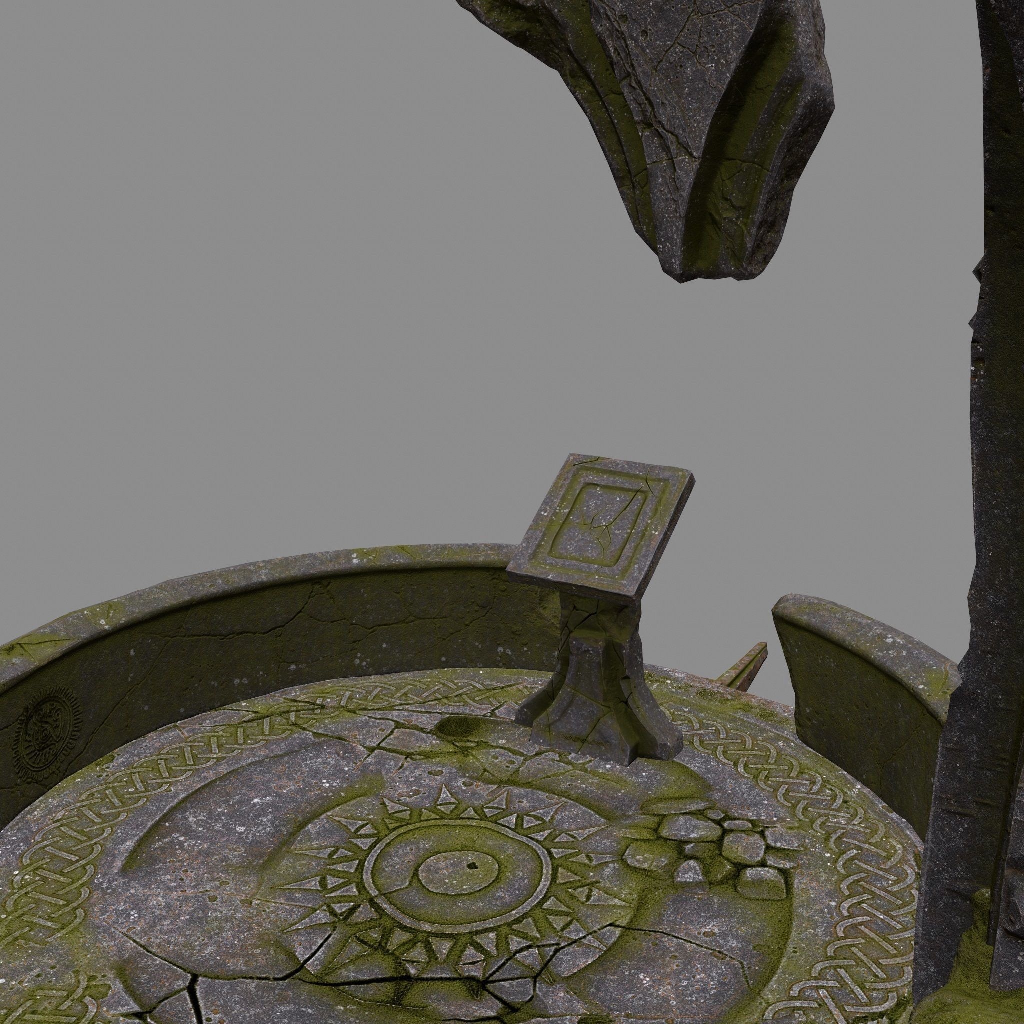 old temple Low-poly 3D model_10