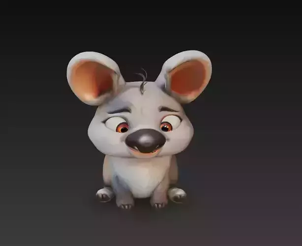 Charming Stylized Baby Creature 3D Model - Cute Fantasy Animal 3D print model