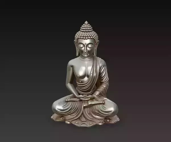 Buddha Meditation Sculpture - High Detail 3D Model 3D print model