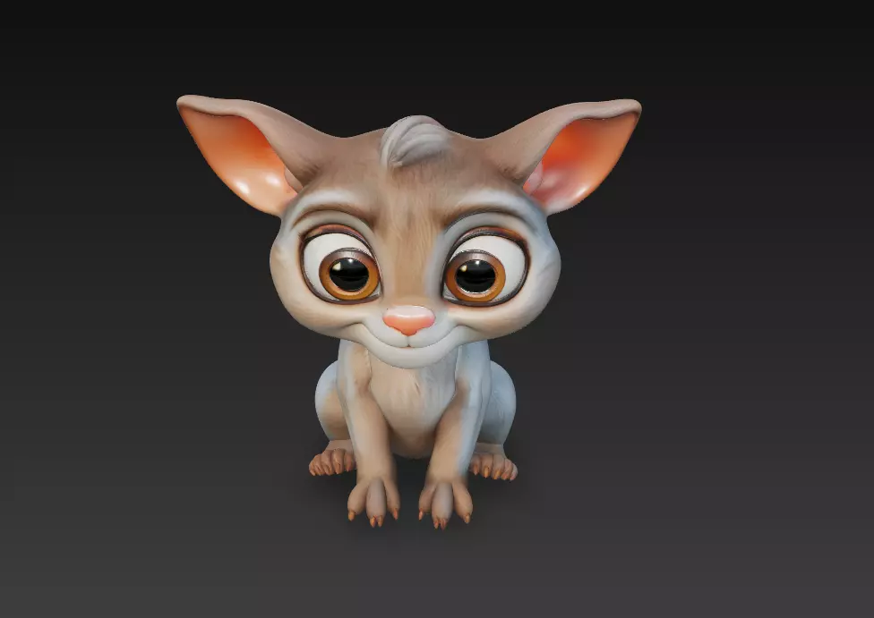 Baby Fantasy Creature - Cute 3D Character Model 3D print model