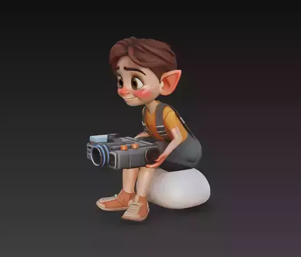 Adventurer Boy 3D Character Model - High-Quality Stylized 3D print model Adventurer Boy 3D Character Model - High-Quality Stylized 3D print model