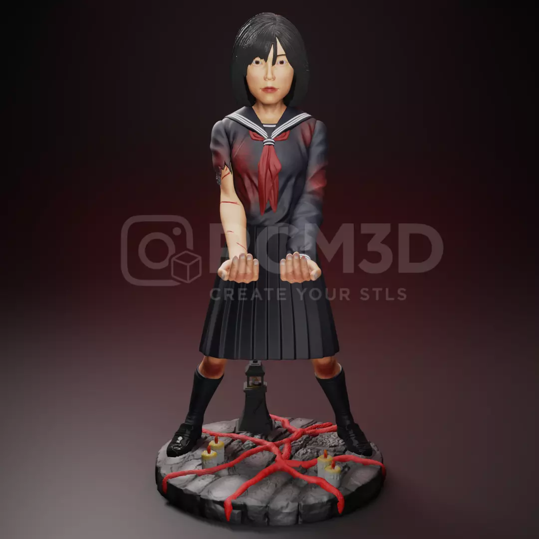Silent Hill Shimizu Hinako joystick holder  3D print model_1