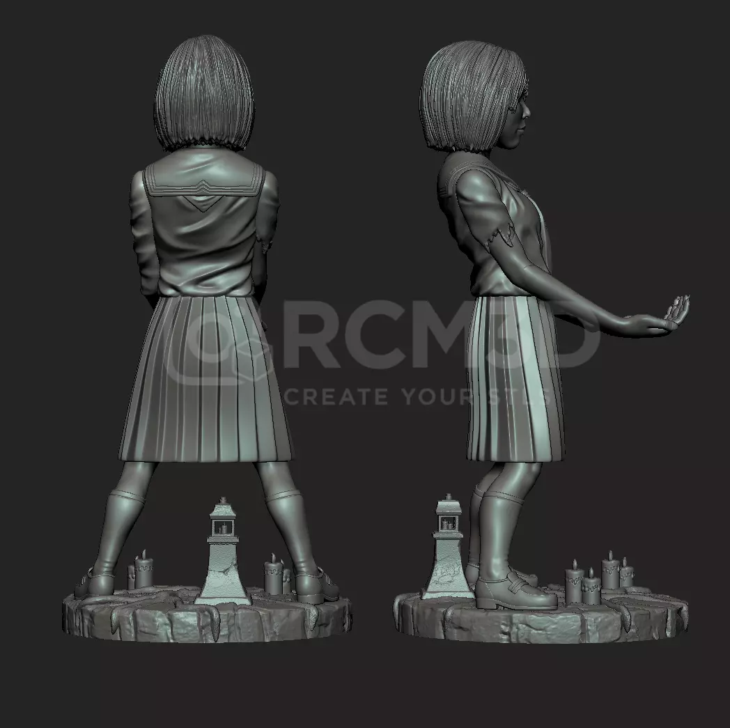 Silent Hill Shimizu Hinako joystick holder  3D print model_3