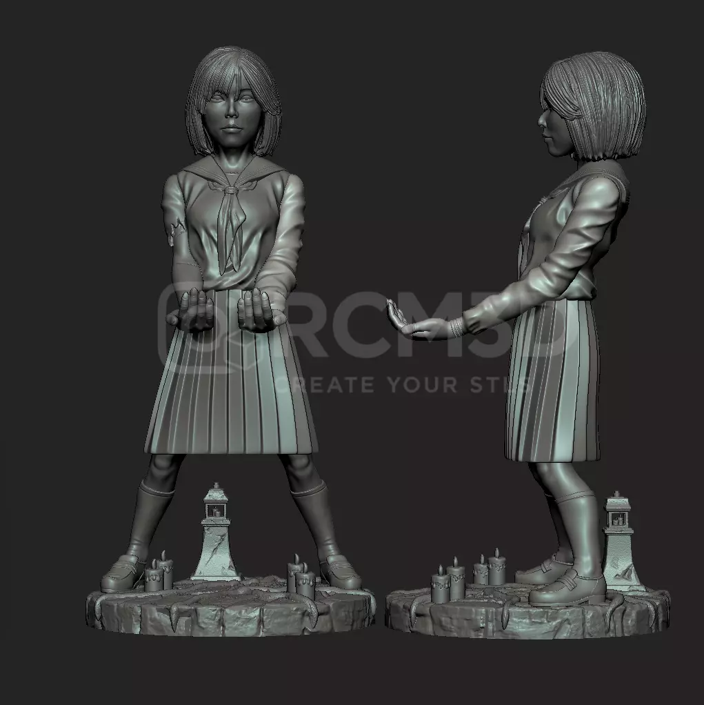 Silent Hill Shimizu Hinako joystick holder  3D print model_2