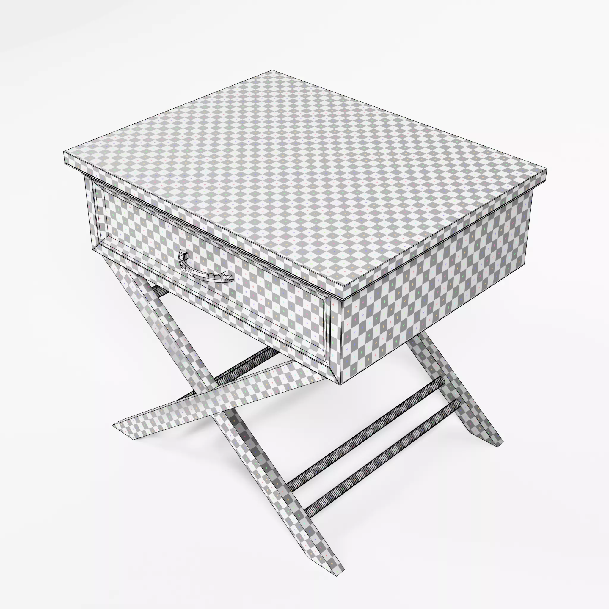 Nightstand 02 - Minimalist Wooden Bedside Table 3D model_6