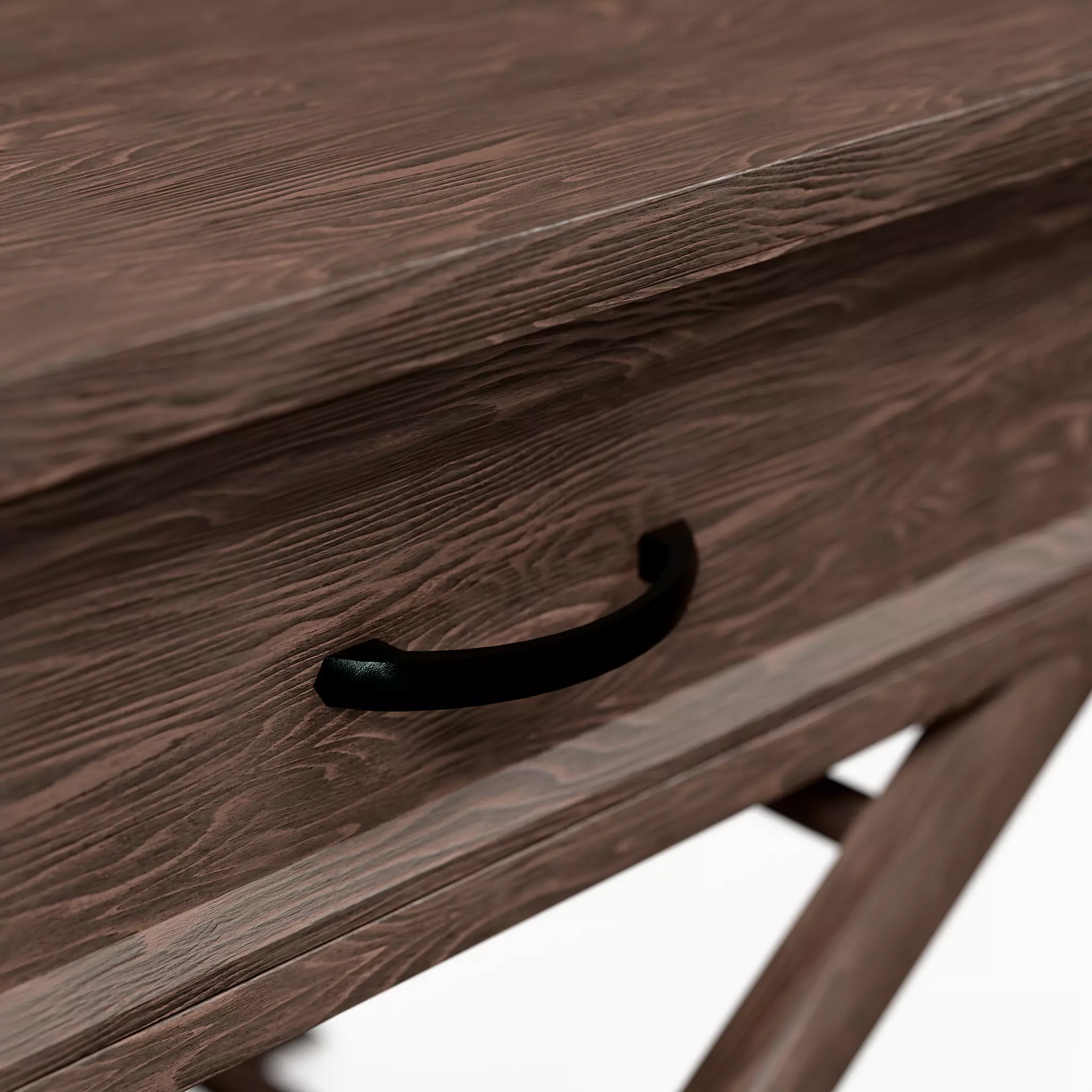 Nightstand 02 - Minimalist Wooden Bedside Table 3D model_2