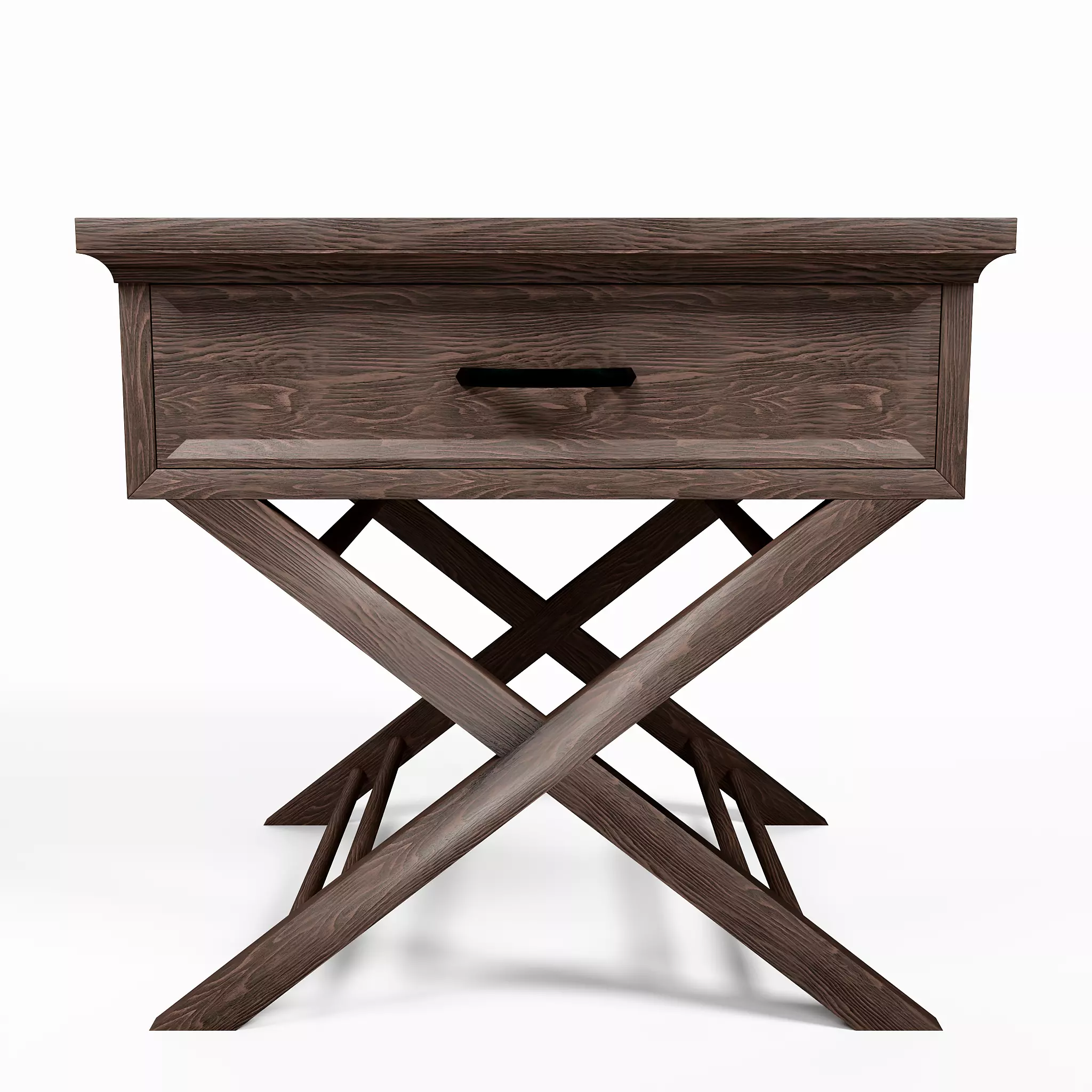 Nightstand 02 - Minimalist Wooden Bedside Table 3D model_3