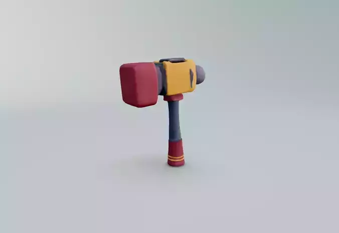 Hammer Game Weapon 3D model